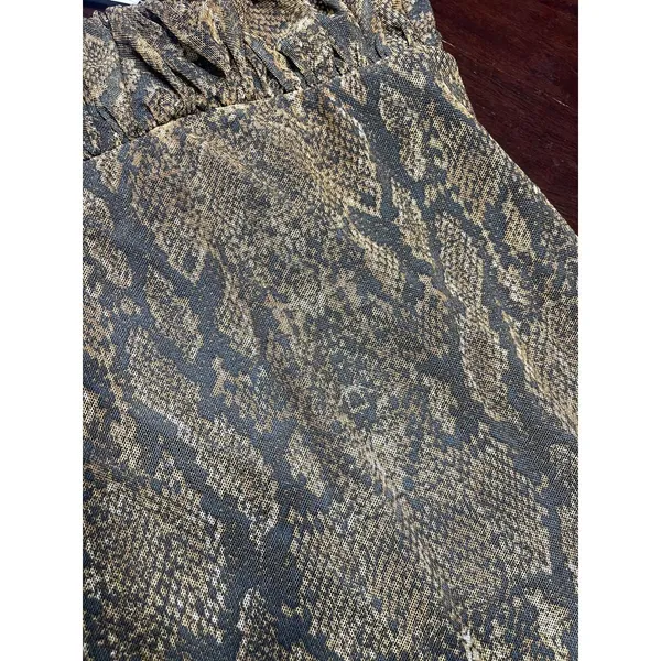 Urban Outfitters Snakeskin Print Slip Dress Boho Chic‎ Party Cocktail T-7 - Image 3