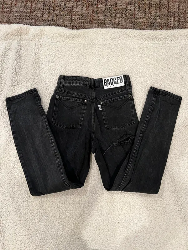 Womens RAGGED PRIEST BUTT CUT JEAN Size 24 Color Charcoal - Image 9