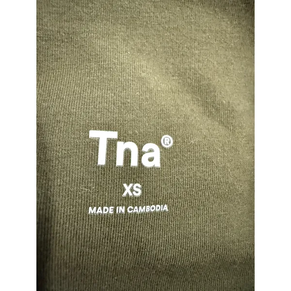 Tna Aritzia Olive Green High Waisted Biker Shorts XS Activewear‎ Stretch Knit - Image 5