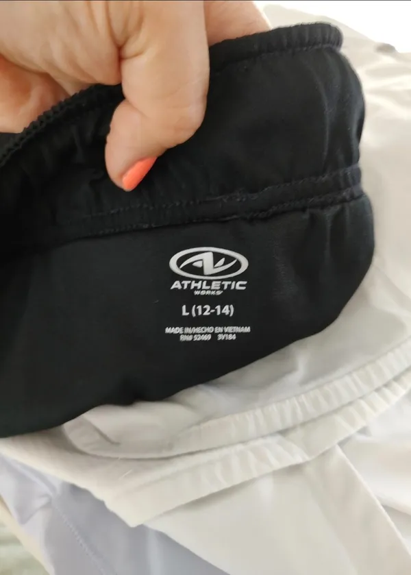 Athletic Works Black High Waisted Shorts L - Image 8