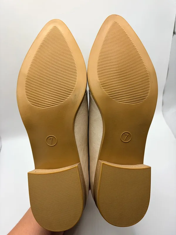 Universal Thread Women’s Size 7 Beige Cutout D’Orsay Flats Low Heel Minimalist Shoes - Image 7