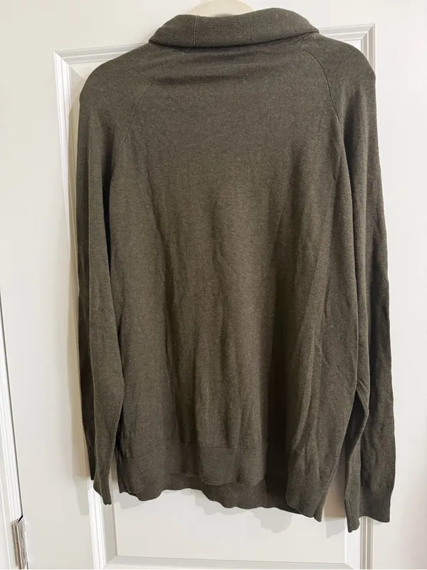Express Camo Cowl Neck 100% Cotton Sweater NWT L - Image 4