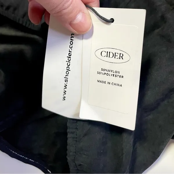 Cider Black Strapless Peplum Top Sleeveless Smocked Back NWT Size S - Image 3