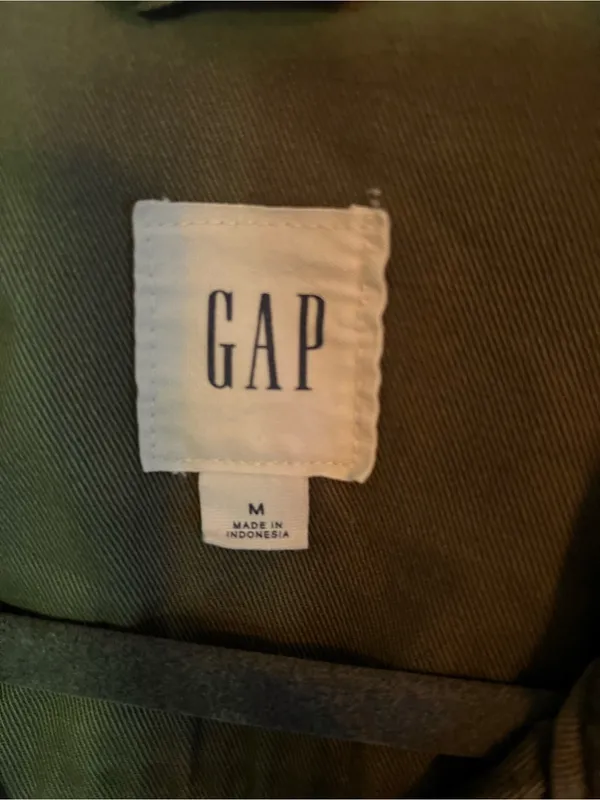 GAP Olive Utility Field Jacket M - Image 2