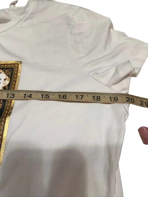Guess embellished T-shirt white Sz XXL (16) NWT - Image 4
