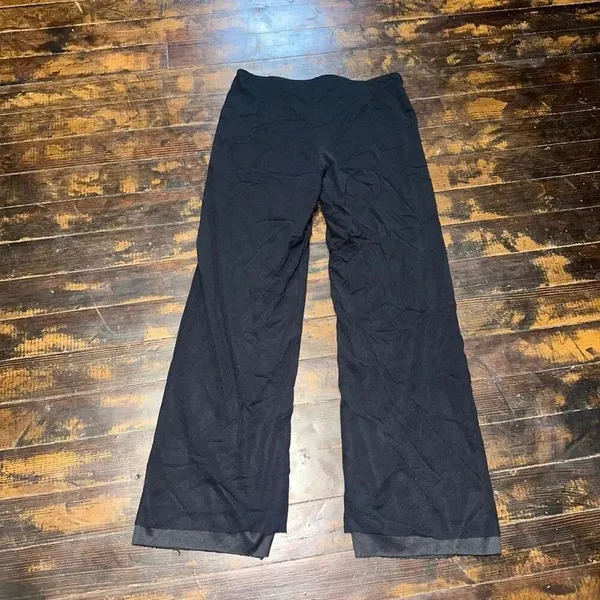 CAbi black layered business straight leg M minimalist pants - Image 3