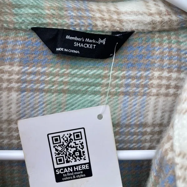 NWT Members Mark Shacket size M relaxed fit - Image 5