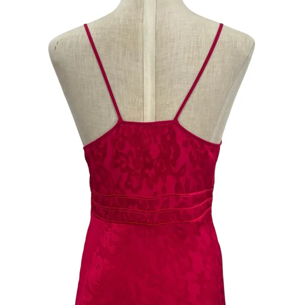 Privacy Please Mia Maxi Dress‎ Slip Maxi Floral Satin Hot Pink Size Small - Image 12