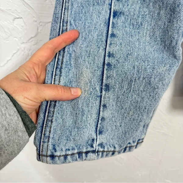 Revice Denim Blue Acid Wash Straight Leg Jeans Womens 24 High Rise Button Fly Casual - Image 6