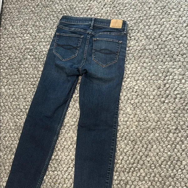 Abercrombie & Fitch Straight Mid Rise Blue Denim Jean Size 25 - Image 8
