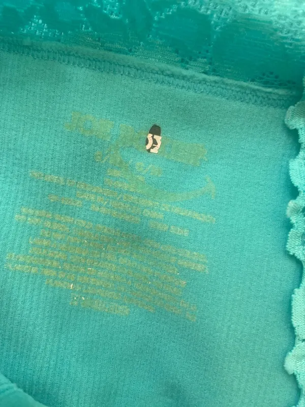 Joe Boxer Lace-Trim Turquoise Camisole Top - Image 6