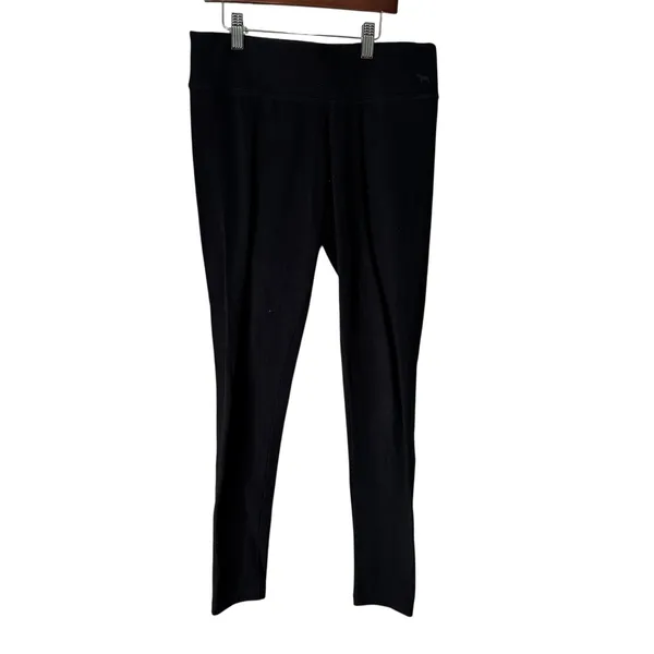Victoria's Secret PINK Yoga Leggings Womens Small‎ Pocket Black Workout Gym - Image 7