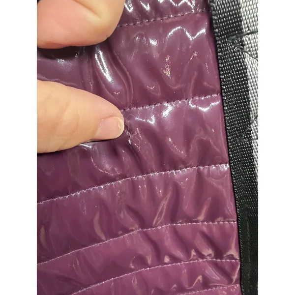 THINK ROYLN RARE NWOT $188 Purple Patent Wingman Puffer Large Tote Bag‎ - Image 8