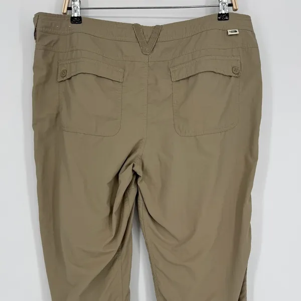 The North Face Hiking Pants Size 16 Khaki Outdoor Convertible Roll Up‎ Gorpcore - Image 7
