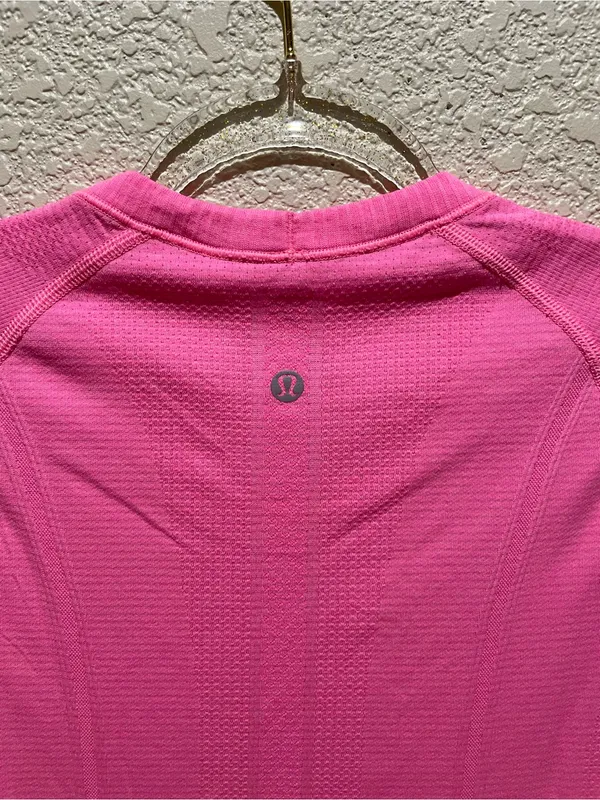 Lululemon Swiftly Tech Short-Sleeve Pink Top size 6 - Image 4