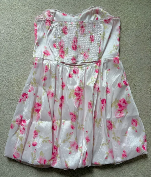 Altar'd State Strapless Mini Dress Bubble Bottom Sorority Rush - Image 3