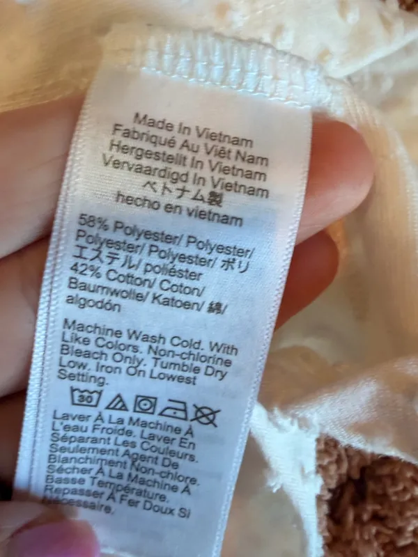 J.Crew Women’s Medium White Swiss Dot Ruffle Sleeveless Blouse Top - Image 3