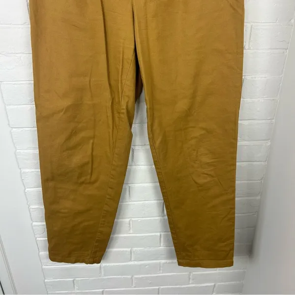 LOFT Khaki High Rise Button Detail Casual Pants Size 4 - Image 5