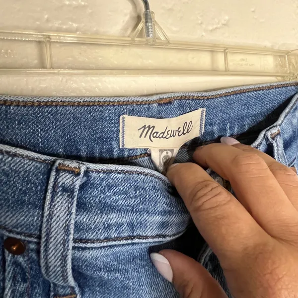 Madewell Flea Market Flare Jeans‎ Blue High Rise Stretch DM7415 Size 30 - Image 2