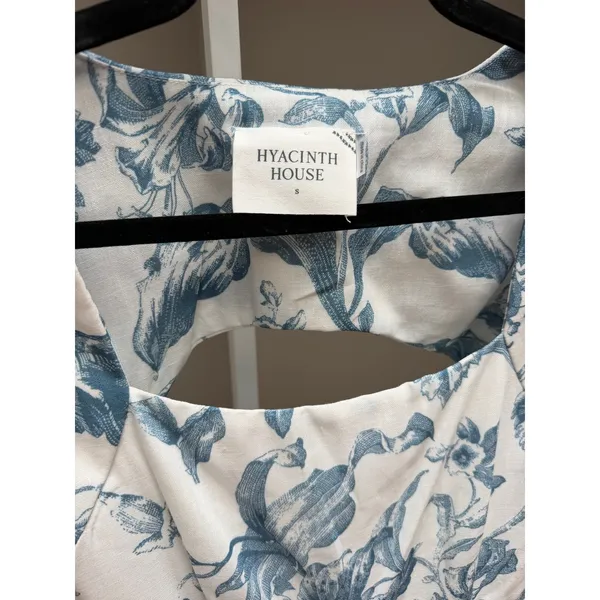 NEW Tuckernuck Hyacinth House Maizie Maxi Dress Blue White size Small - Image 4