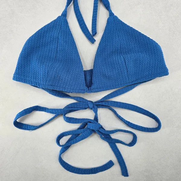 Blue Triangle Sports Active Tie Halter Beach Bikini Bralette Swim Top S‎ Small - Image 4