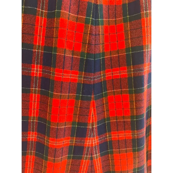 Vintage 70's Pendleton Tartan Plaid Virgin Wool Skirt Classic Heritage sz 4 Midi - Image 6