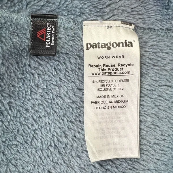 Patagonia‎ Women's Re-Tool Snap-T Polartec Thermal Pro Sweater XS Albone Blue - Image 4