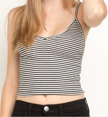 Brandy Melville Striped Crop Top - Image 2