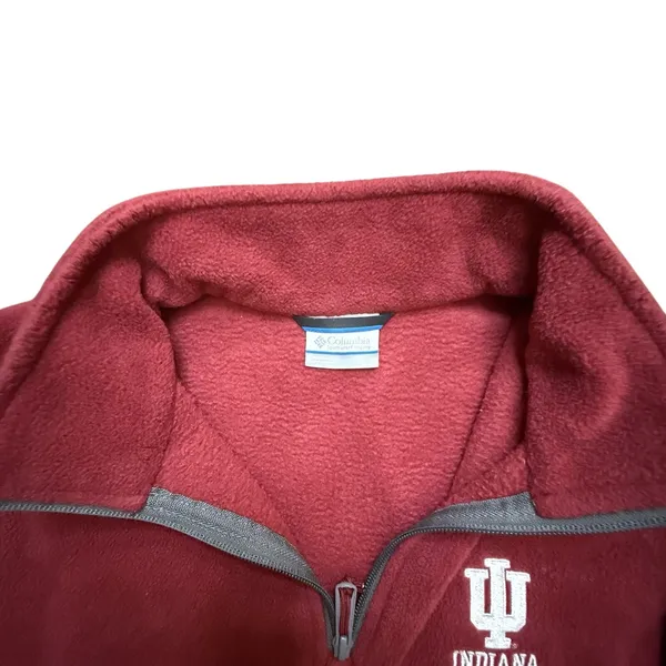 Columbia Fleece Quarter Zip Fleece Pullover IU Indiana Hoosiers‎ Size SMALL - Image 3