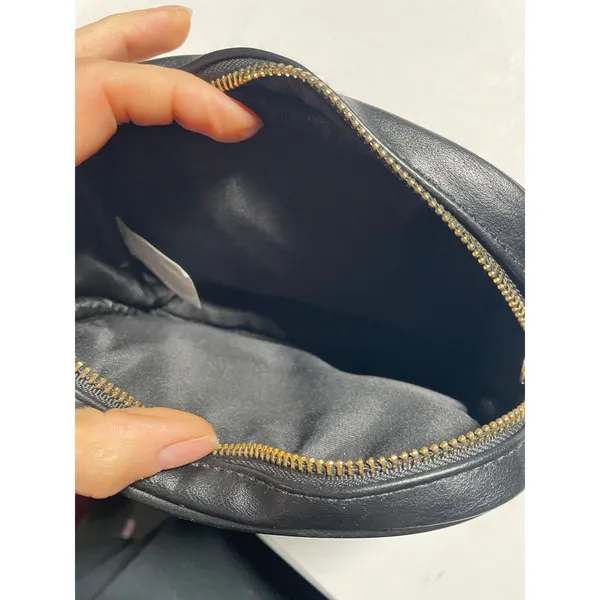 Steve Madden Belt Bag Womens OS Black Horsebit Faux Leather Waist‎ Pack Chic - Image 4