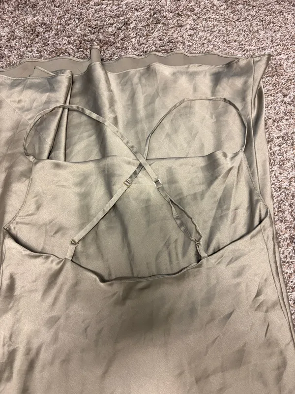Show Me Your Mumu Tuscany Slip Dress Moss Green - Image 6