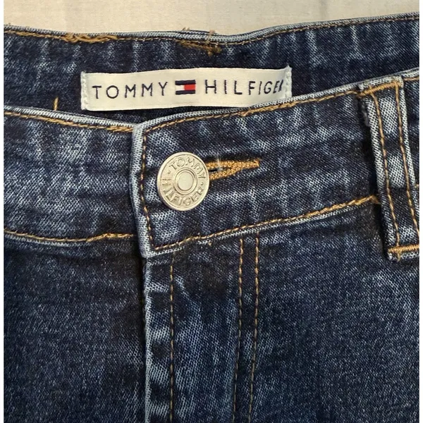 Tommy Hilfiger Women's Straight Jeans Blue Medium Wash Denim Mid Rise - Image 2
