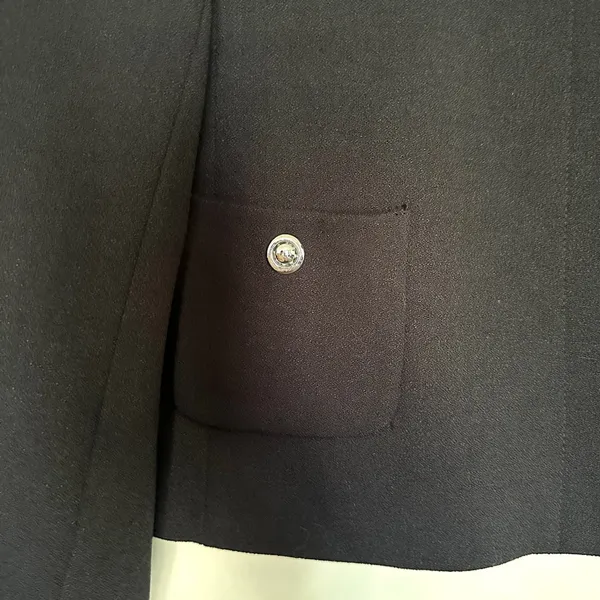 Zara Black Tailored Blazer with Cropped Silhouette Sz XS Lined‎ - Image 5