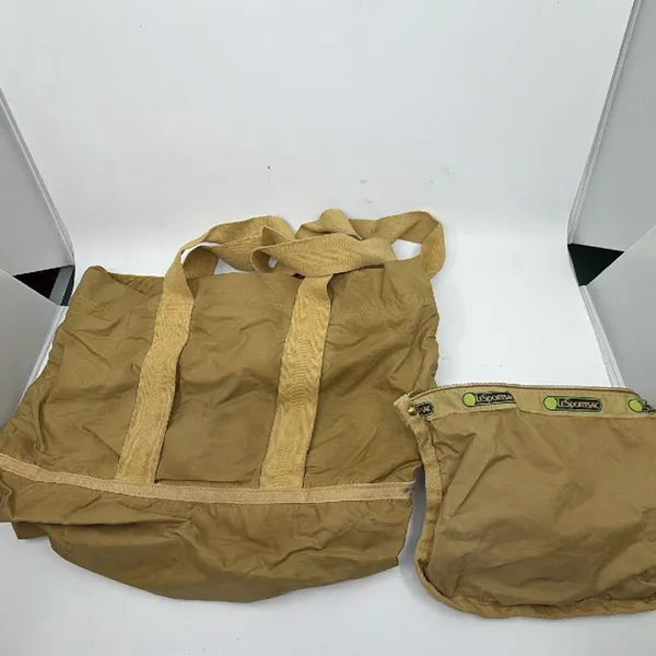 LeSportsac Classic Tote Beige Nylon Tote Bag - Image 4