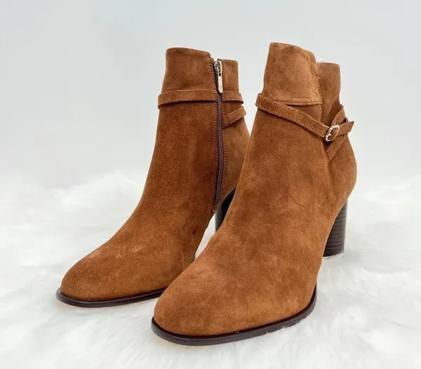 Draper James TEGAN booties in Cognac size 8.5 NWOB - Image 2