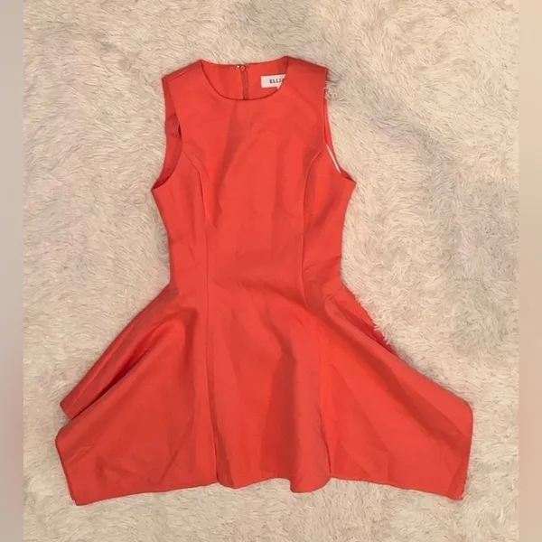 NWOT Elliatt Brianite Fit & Flare Sleeveless Coral Minidress sz S - Image 4