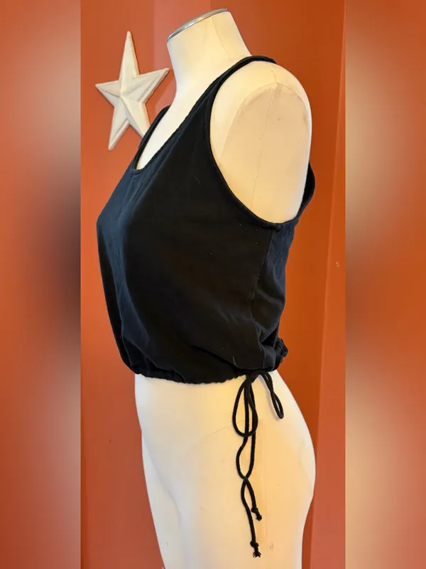 Nike Black Drawstring Hem Tank Top - Women - Image 2