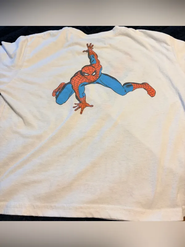 Marvel Spider-Man Graphic Tee - White, Blue, Red - Image 5