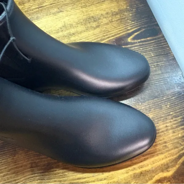 A New‎ Day Black Rain Boots Size 6W - Image 4