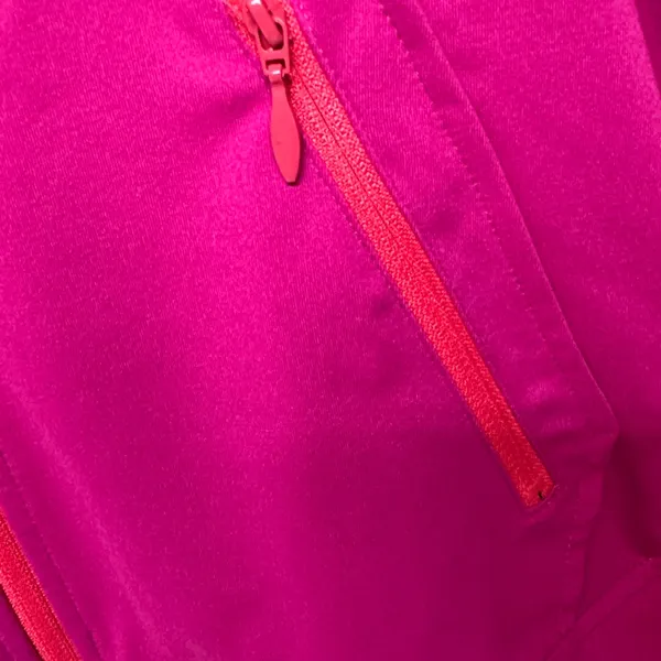 Belle by Kim Gravel Fuchsia Zip-Up lightweight jacket with Hood - Image 11