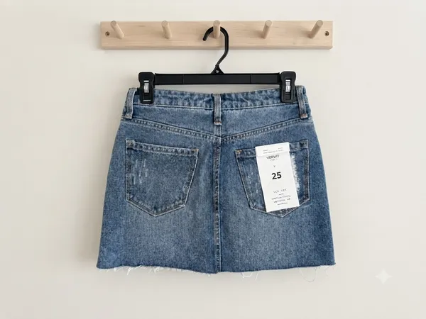 New With Tags Vervet Denim Mini Skirt - Size 25 - Image 2