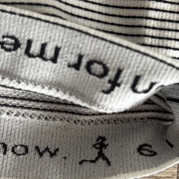lululemon athletica Black Striped Swiftly Crewneck Top - Image 4