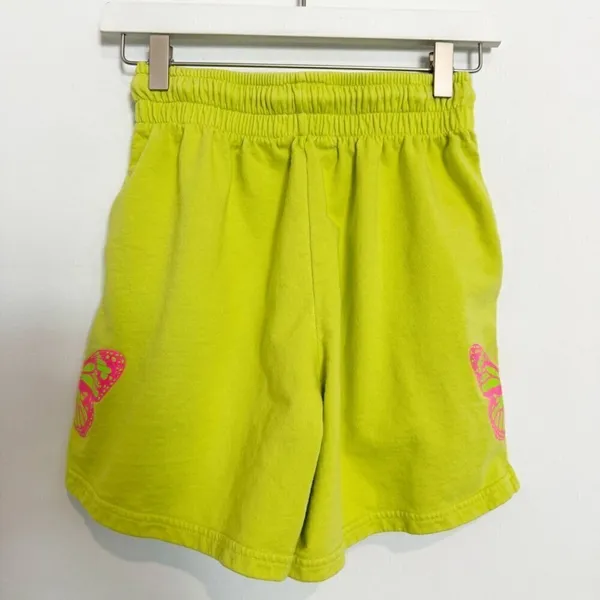 Frankies Bikinis Burl Shorts Size Small‎ Pink Butterfly Sweatshort Forest Fairy - Image 9