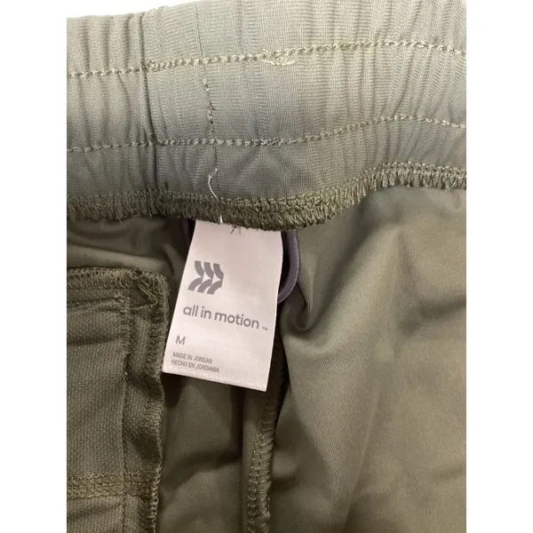 All in Motion 360 Lifestyle Pant Olive Green Regular Fit Active Tapered Mens M - Image 2