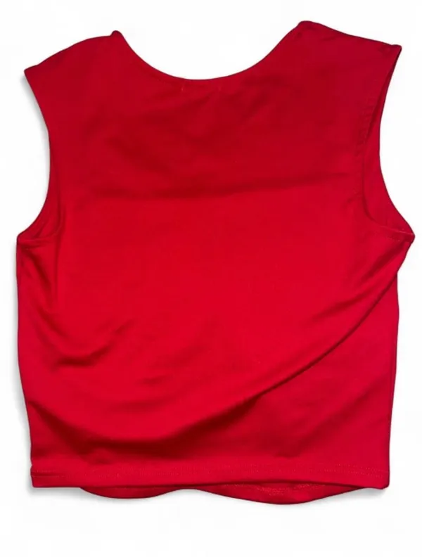 Bozzolo Red Sleeveless Top - Image 2