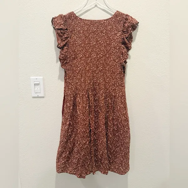 MADEWELL Pintuck‎ Mini Dress in Florentine Floral size Small - Image 6