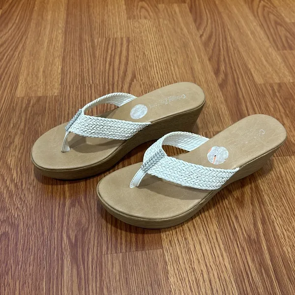 Rhinestone wedge sandal Size 7 - Image 2