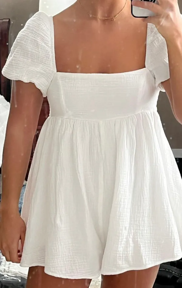 Princess Polly White Romper - Image 4