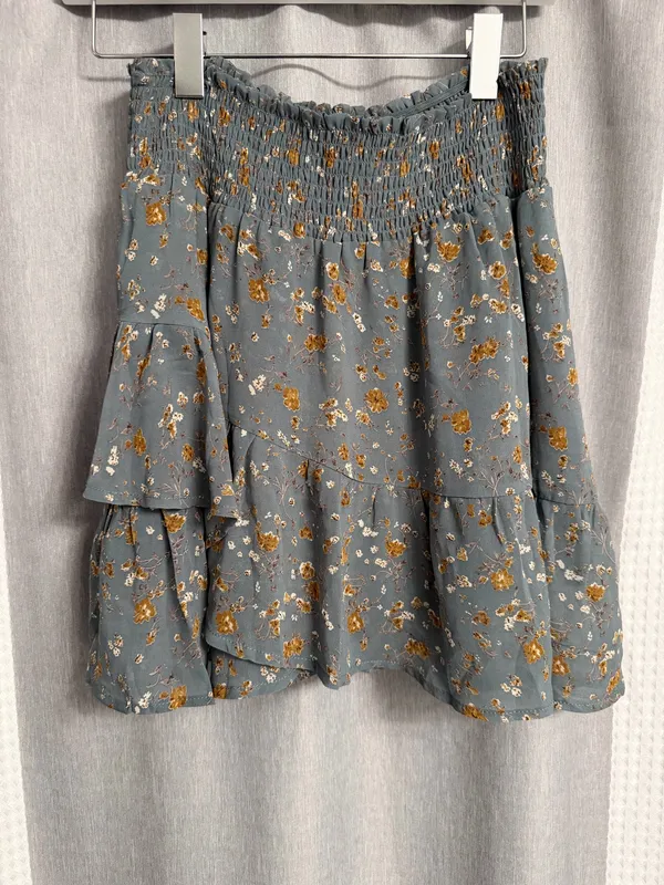 Altar'd State Skirt Floral Ruffle Mini - Image 2