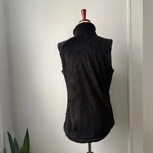 The North Face Black Teddy Bear Vest Size Large Full zip Outdoor Jacket - Image 2